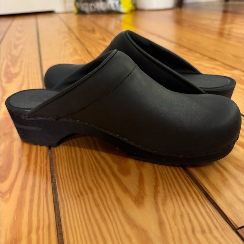 Sanita wooden Black Clogs brand new size 40 - Picture 5 of 12